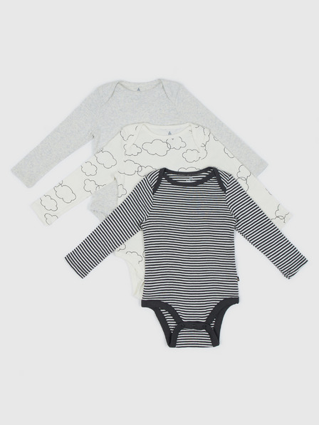 GAP Baby body s dlouhým rukávem, 3 ks GAP