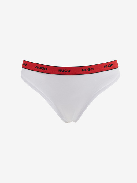 HUGO Triplet Thong Stripe Kalhotky 3 ks