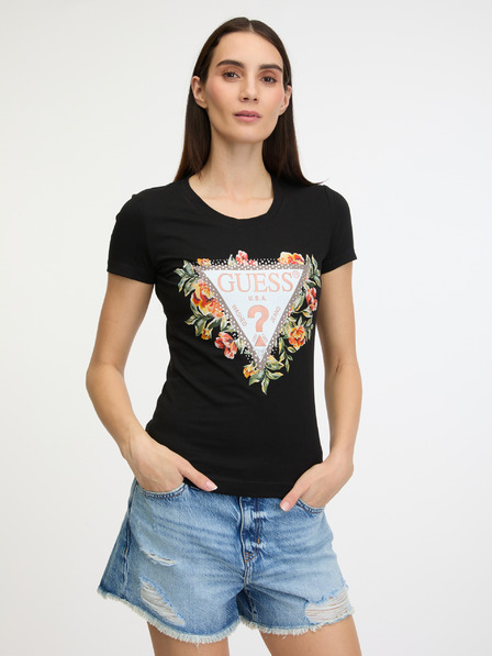 Guess Triangle Flowers Triko