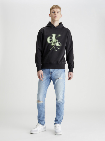 Calvin Klein Jeans Mirrored CK Logo Hoodie Mikina