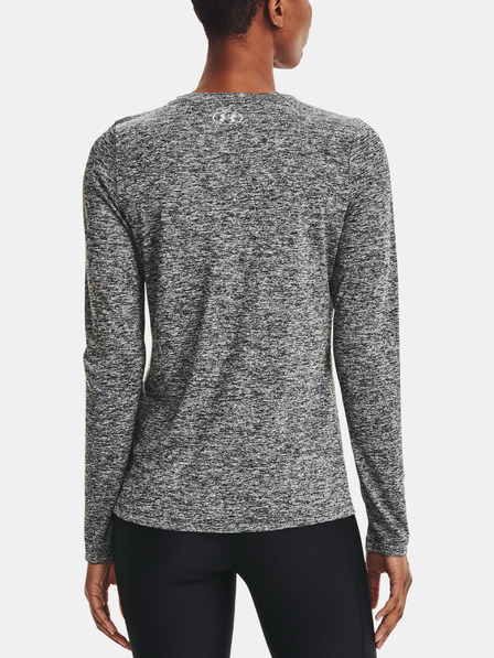 Under Armour Tech LS Crew Twist-BLK Triko