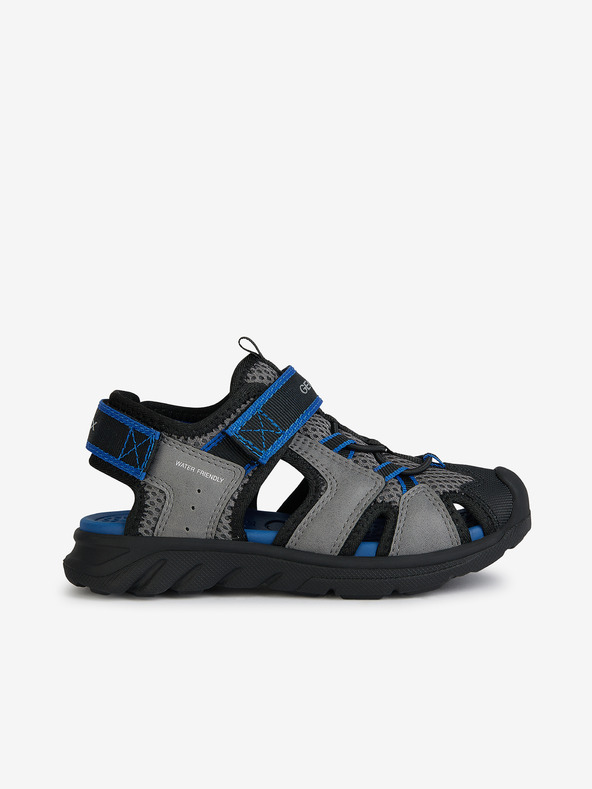 Geox Šedé chlapecká outdoorové sandály Geox Airadyum