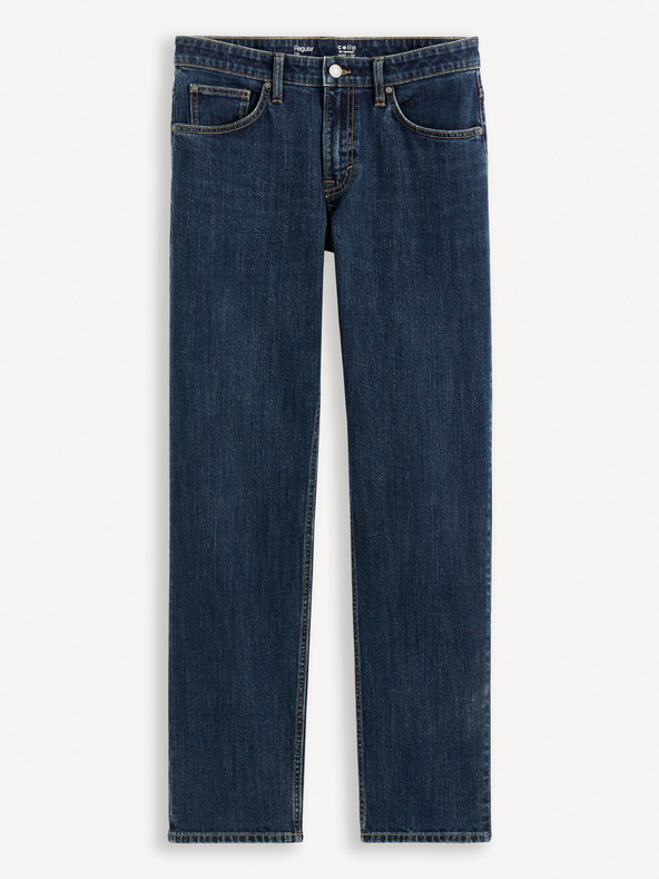 Celio Tmavě modré pánské regular fit džíny Celio Fostones