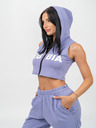 Nebbia Crop mikina bez rukávů MUSCLE MOMMY 258