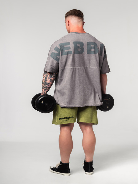 Nebbia Washed-off Oversized tričko NO SHORTCUTS 369