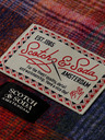 Scotch & Soda Červeno-modrá pánská kostkovaná šála Scotch & Soda