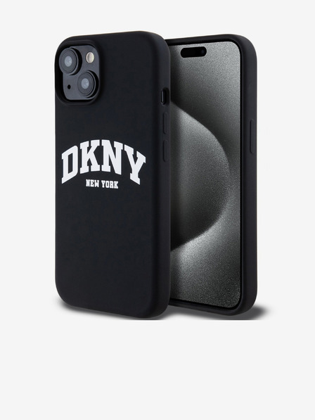 DKNY Liquid Silicone Arch Logo MagSafe Zadní Kryt pro iPhone 14 Black DKNY
