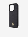 DKNY PU Leather Repeat Pattern Stack Logo Magsafe Zadní Kryt pro iPhone 13 Pro Black DKNY