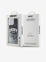 DKNY Liquid Glitter Arch Logo Zadní Kryt pro iPhone 15 Black DKNY