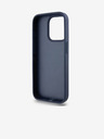 DKNY PU Leather Repeat Pattern Tonal Stripe Zadní Kryt pro iPhone 15 Pro Max Blue DKNY
