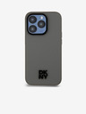 DKNY PU Leather Stack Logo Magsafe Zadní Kryt pro iPhone 15 Pro Grey DKNY