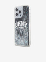 DKNY Liquid Glitter Arch Logo Zadní Kryt pro iPhone 14 Pro Black DKNY