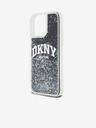 DKNY Liquid Glitter Arch Logo Zadní Kryt pro iPhone 14 Pro Black DKNY