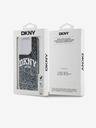DKNY Liquid Glitter Arch Logo Zadní Kryt pro iPhone 15 Pro Black DKNY