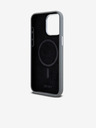 DKNY Liquid Silicone Silver Metal Logo Magsafe Zadní Kryt pro iPhone 15 Pro Max Grey DKNY