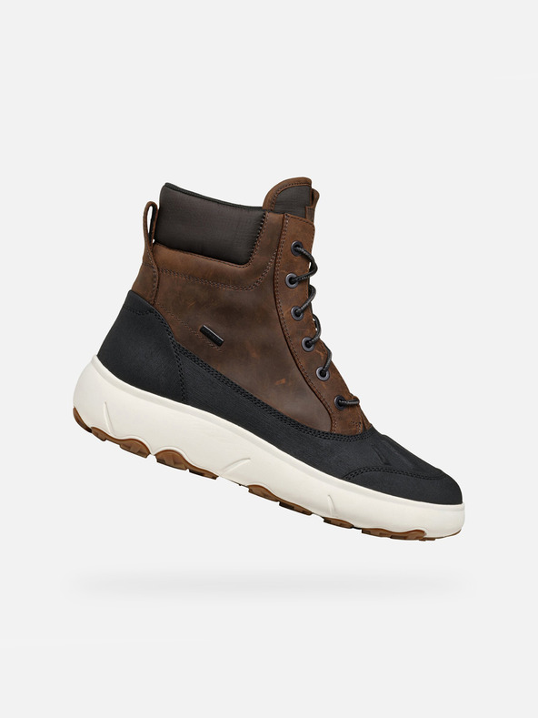 Geox Hnědá pánská kotníková obuv Geox Nebula + Grip AB