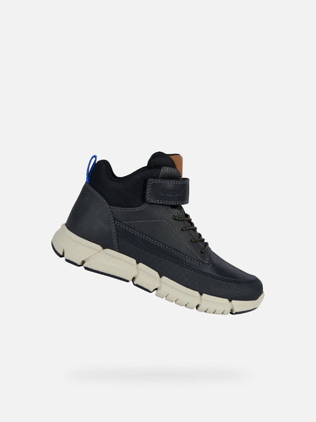 Geox Černá chlapecká kotníková obuv Geox Flexyper