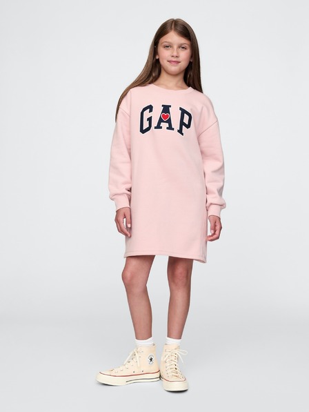 GAP Dětské mikinové oversize šaty s logem GAP