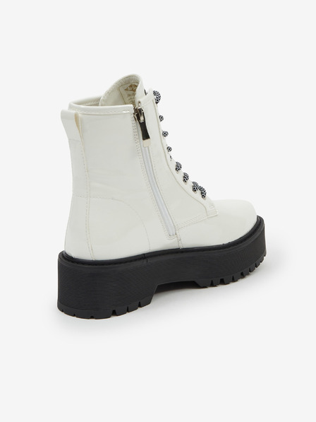 Lee Cooper Bílé dámské kotníkové boty na platformě Lee Cooper