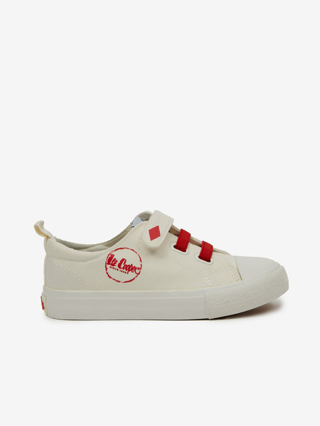 Lee Cooper Červeno-krémové dětské tenisky Lee Cooper