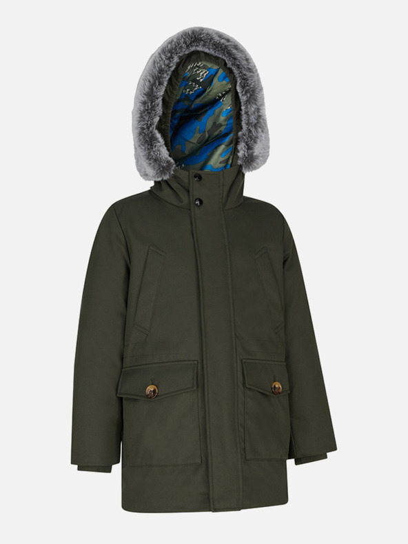 Geox Khaki chlapecká bunda Geox Norwolk