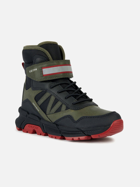 Geox Khaki chlapecká kotníková obuv Geox Flexyper Plus