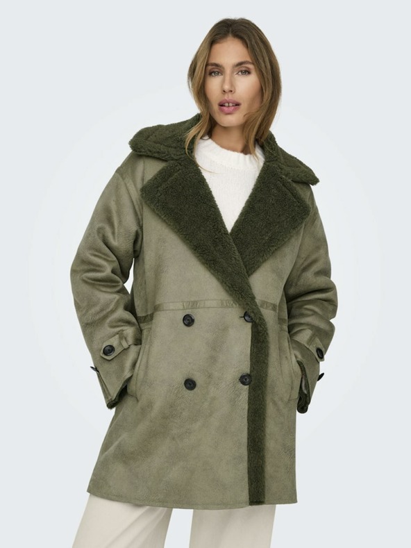 ONLY Khaki dámský kabát ONLY Ylva