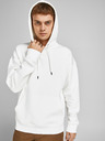 Jack & Jones Bílá pánská basic mikina s kapucí Jack & Jones Star