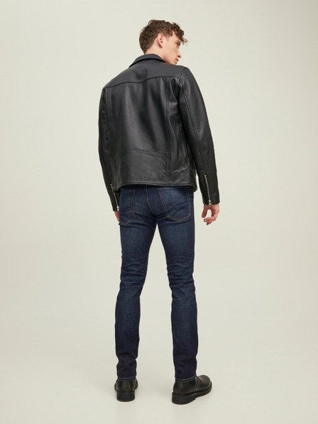 Jack & Jones Tmavě modré pánské slim fit džíny Jack & Jones Glenn
