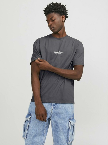 Jack & Jones Šedé pánské tričko Jack & Jones Vesterbro
