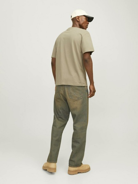 Jack & Jones Béžové pánské tričko Jack & Jones Vesterbro