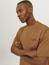 Jack & Jones Hnědé pánské tričko Jack & Jones