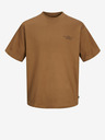 Jack & Jones Hnědé pánské tričko Jack & Jones