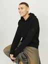 Jack & Jones Černý pánský svetr s kapucí Jack & Jones Aero