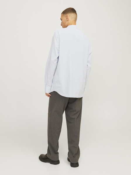 Jack & Jones Bílo-modrá pánská pruhovaná košile Jack & Jones Bushwick
