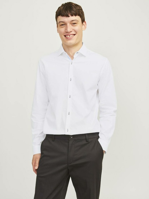 Jack & Jones Bílá pánská košile Jack & Jones