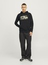 Jack & Jones Černá pánská mikina s kapucí Jack & Jones Outdoor