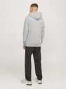 Jack & Jones Světle šedá pánská mikina s kapucí Jack & Jones Outdoor