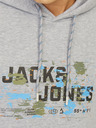 Jack & Jones Světle šedá pánská mikina s kapucí Jack & Jones Outdoor