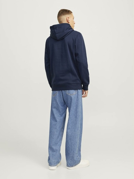 Jack & Jones Tmavě modrá pánská mikina s kapucí Jack & Jones Outdoor
