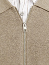 Jack & Jones Béžový pánský svetr na zip Jack & Jones Milano