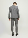 Jack & Jones Tmavě šedé pánské oblekové kalhoty s příměsí vlny Jack & Jones Solaris