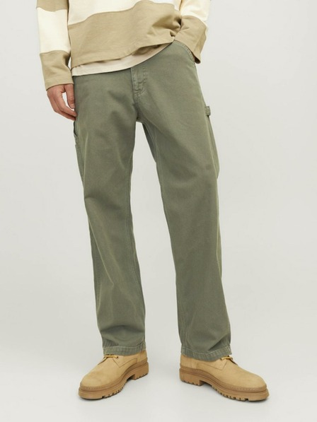Jack & Jones Khaki pánské kalhoty Jack & Jones Eddie