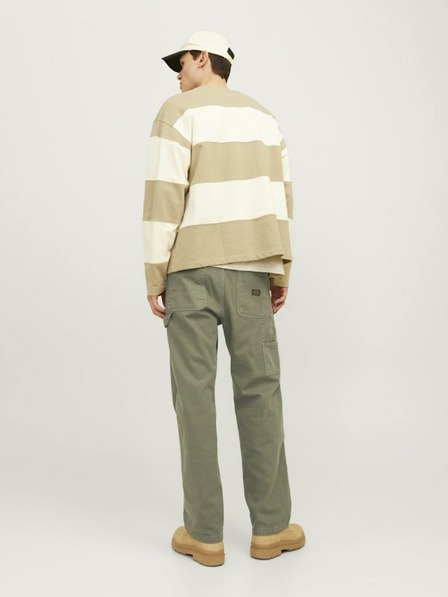 Jack & Jones Khaki pánské kalhoty Jack & Jones Eddie