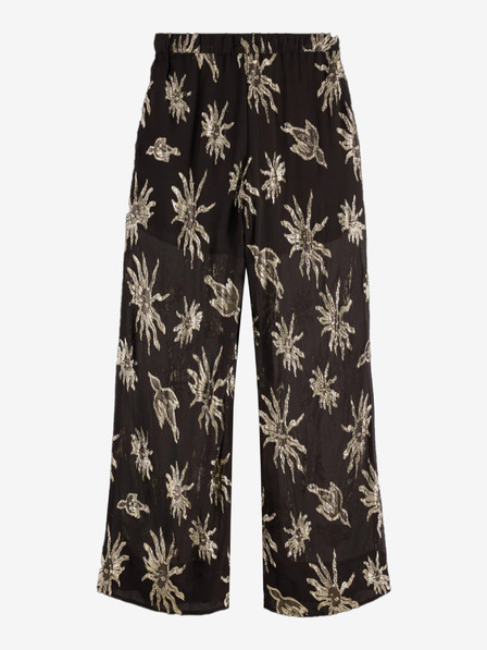 Scotch & Soda Černé dámské vzorované kalhoty Scotch & Soda