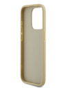 Karl Lagerfeld Wrinkled PU Signature Logo Zadní Kryt pro iPhone 15 Pro Max Gold Karl Lagerfeld