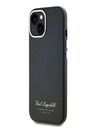 Karl Lagerfeld Grained PU Hotel RSG Zadní Kryt pro iPhone 15 Black Karl Lagerfeld