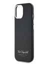 Karl Lagerfeld Grained PU Hotel RSG Zadní Kryt pro iPhone 15 Black Karl Lagerfeld