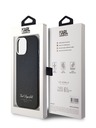 Karl Lagerfeld Grained PU Hotel RSG Zadní Kryt pro iPhone 15 Black Karl Lagerfeld