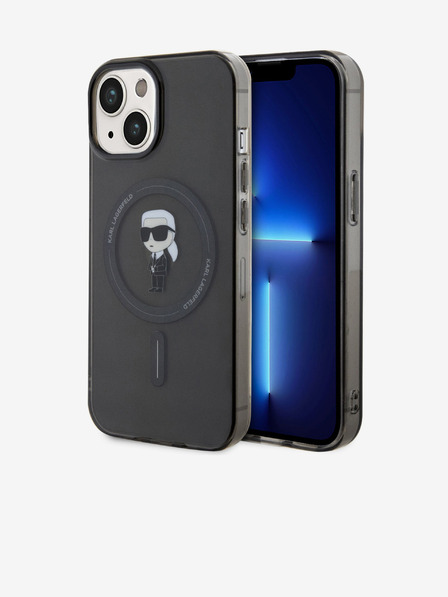 Karl Lagerfeld IML Ikonik MagSafe Zadní Kryt pro iPhone 15 Black Karl Lagerfeld